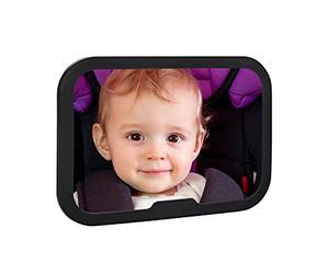 AltaBeBe Al1104 Specchietto Retrovisore Auto per Controllo Bambini, Nero