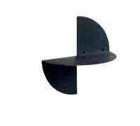 Altacorte Comodino a parete Petalo in ferro nero da 50 cm e h. 50 cm