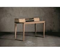 Altacorte Scrittoio Clover con struttura e piano in legno da 130x60 cm - Con 2 cassetti
