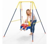 Altalena 3in1 per Bambini Esterni e Interni con Seggiolino e Cinture Resistente