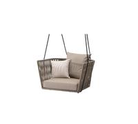 Altalena da esterno, altalena cortile, giardino, sedia sospesa, amaca in rattan per balcone, patio, giardino, esterni(Type A single swing)