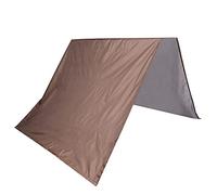 Altalena da esterno Tettoia per parco giochi per bambini Tettoia per tetto Copertura impermeabile Telo parasole di ricambio per cortile Giardino Scuola Realizzato in taffetà di (Caffè)