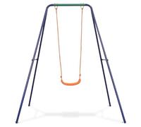 Altalena da giardino arancione - Altalena singola per bambini, robusta e resistente alle intemperie, perfetta per giardino, terrazza o cortile, giocattolo per esterni