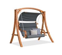 Altalena da giardino in legno Bali Garden Point grigio