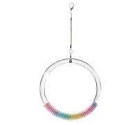 Altalena da - Trespolo giocattolo con anello di corda da | Anello Altalena da Conuro - per Parrocchetto, Cocorita, Conuro, Cacatua, Inseparabile, Canarino