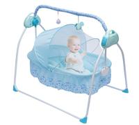 Altalena elettrica con arco giocattolo, 5 velocità di oscillazione 0-18 mesi, bambino con Smart Bluetooth e pannello di controllo intelligente, telecomando, zanzariera per bambini fino a 0-25 kg
