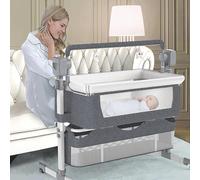 Altalena elettrica e buttafuori 3 in 1 per neonati | Sedia a dondolo portatile per neonati con lettore musicale | La migliore culla da comodino per neonati a bambini piccoli