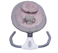 Altalena elettrica per bambini, per interni con baldacchino oscurante, con telecomando, 12 musica Bluetooth, per bambini da 0 a 18 mesi, fino a 44,09 libbre (grigio)