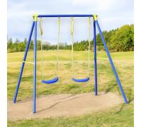 Altalena in acciaio da giardino con due posti per bambini 3-12 anni 209x142xH182 cm