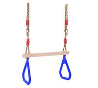 Altalena In Legno A Trapezio Con Anelli Per Giardino Esterno Coperto Giochi Da