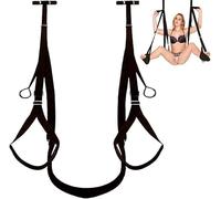 Altalena in Nylon di Alta qualità Appesa alla Porta con Sedile Kit di Esercizi per Lo Yoga al Coperto per Coppie E Amanti Pose Fisse per Un Divertente Regalo Creativo per L'anniversario