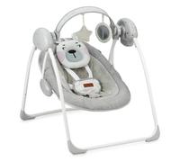 Momi Liss Teddy Pink Rocker con funzione di oscillazione automatica, per bambini fino a 9 kg, con 5 velocità, capacità di regolare l'orario di lavoro, l'alimentazione o le batterie