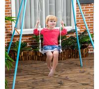 Altalena per Bambini 9-36 Mesi in Plastica PP e PE per Interni ed Esterni con Corda Regolabile e Luci LED, 39x16.5x120-180 cm, Bianco Description:Fai vivere ai tuoi bambini un divertimento sfrenato co