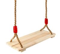 Altalena per bambini da giardino in legno gioco dondolo singola da appendere 3+