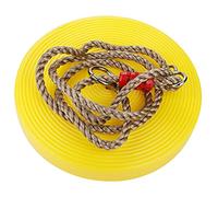 Altalena per bambini Giocattolo a disco Altalene a corda rotonda per bambini Attività di intrattenimento all'aperto (spirale gialla)