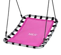 Altalena per bambini rettangolare colore rosa