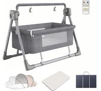 Altalena portatile - culla a dondolo automatica con reclinabile elettrica per dormire in modo sicuro neonati neonati