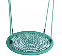Altalena rotonda a disco Altalena a disco su albero Sicura e durevole per cortile, giardino, parco giochi(Verde,100cm)