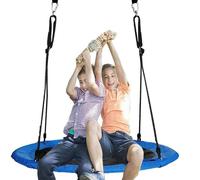 Altalena Rotonda a NIdo da Giardino Diametro 110cm Gioco Bambini Tessuto Oxford