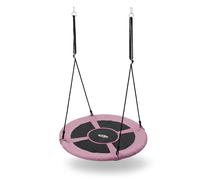 Altalena sospesa a nido di cicogna Ø100 cm ROSA - NILS