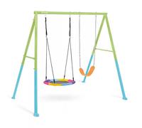 ALTALENA VERDE E BLU CM 254X235X200, 2 COMPONENTI (DONDOLO OTTAGONALE & ALTALENA