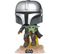 Altamente collezionabile The Mandalorian con il bambino Jetpack Flying Pop Vini