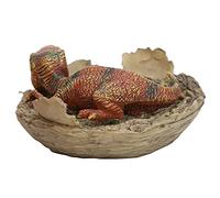 Altamente Simulato di Dinosauro Modello Giocattolo Regalo Ambientale Sicuro Sopra i 3 Anni per i Bambini Gioca a una Tana di Plastica e un Giocattolo Modello (Nido del cucciolo di