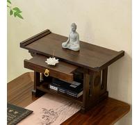 Altare da meditazione in bambù con contenitore per soggiorni, santuari e | Realizzato in bambù, questo tavolo da altare offre un comodo spazio di archiviazione, ideale per l'uso in soggiorni, santuari