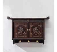 Altare da Parete, Armadio Buddha in Bambù con Ripiano Nascosto e Spazio Contenitivo, Supporto per Preghiere Buddiste, Non Richiede Installazione, per Ufficio Soggiorno(50x30cm/19.6x11.8in)