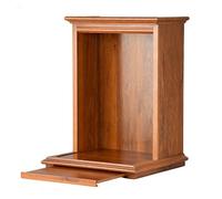 Altare da parete con base per statue di Buddha, tavolo da offerta da parete per Buddha, altare murale buddhista in bambù per preghiere, per venerazione(Brown,44*35*50cm/17.3*13.8*19.7in)