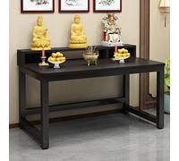 Altare del tempio domestico in legno con porte, armadietto di nicchia Buddha per angolo di preghiera, salotti, santuari e templi
