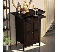 Altare Personale - Armadietto Cinese in bambù con Nicchia Per Buddha, Cassetto e Vano Portaoggetti, Supporto Salvaspazio Per Altari in Spazi Ridotti e Per il Giorno dei Morti (120 * 40 * 103cm)