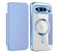 Altartar Custodia per Google Pixel 10 Pro XL, in pelle, magnetica, con scomparto per carte di credito, antiurto, pieghevole, magnetica, trasparente, per Google Pixel 10 Pro, XL, blu