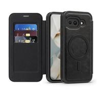 Altartar Custodia per Google Pixel 7 A, in pelle, magnetica, con 3 scomparti per carte di credito, antiurto, con supporto, pieghevole, magnetica, per Google Pixel 7 A, colore: nero