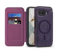 Altartar Custodia per Google Pixel 9 Pro, in pelle, magnetica, con scomparto per carte di credito, antiurto, pieghevole, magnetica, trasparente, per Google Pixel 9 Pro, viola