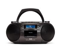 Aiwa Boombox BBTC-660DABBK Lettore CD Bluetooth/USB/MP3/Cassette Grigio