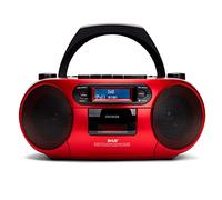 ALTAVOCES BLUETOOTH CON LECTOR DE CD MP3 CASETES Y USB AIWA BOOMBOX BBTC-660DAB RED RADIO BT 5.0 6W RMS JACK 3.5