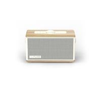 Pure Classic Aura - Der tragbare Bluetooth-Lautsprecher mit Hintergrundlicht, Baumwoll-Weiß/Eiche