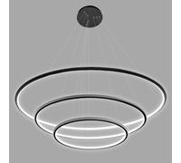 Altavola Design Ledowe Okręgi lampada sospesa 3x99 W nero LA075/P_80_in_3k_black