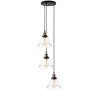 Altavola Design New York Loft lampada sospesa 3x40 W ottone-trasparente LA034/CO3