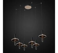 Altavola Design Spinoza lampada sospesa 6x54 W trasparente-oro LA120/CO6