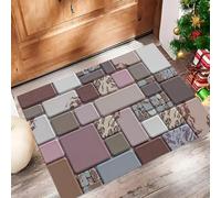 ALTCIRNMD Tappeto Blocchi Di Mattoni Per Muri Zerbino Da Interno Ed Esterno Trama Semplice Senza Fondo Antiscivolo Tappetino Di Benvenuto Per Porta D'Ingresso Cucina Soggiorno, 40X60Cm