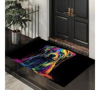 ALTCIRNMD Tappeto Cane Imbrattato D'Inchiostro Zerbino Da Interno Ed Esterno Stile Astratto Fluido Senza Fondo Antiscivolo Tappetino Di Benvenuto Per Porta D'Ingresso Cucina Soggiorno, 40X60Cm
