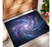 ALTCIRNMD Tappeto Spirale Di Flash Zerbino Da Interno Ed Esterno Vortice Del Cielo Stellato Senza Fondo Antiscivolo Tappetino Di Benvenuto Per Porta D'Ingresso Cucina Soggiorno, 50X80Cm