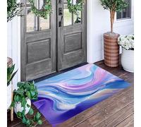 ALTCIRNMD Zerbino Ingresso Macarons Fluidi 50X80Cm,Tappetino Antiscivolo Per Interno Ed Esterno, Tappeto Assorbente E Antipolvere, Arte Astratta, Per Casa, Soggiorno E Camera