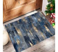 ALTCIRNMD Zerbino Ingresso Strisce A Pennellate 50X80Cm,Tappetino Antiscivolo Per Interno Ed Esterno, Tappeto Assorbente E Antipolvere, Arte Astratta, Per Casa, Soggiorno E Camera