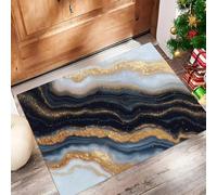 ALTCIRNMD Zerbino Ingresso Texture Effetto Marmo 50X80Cm,Tappetino Antiscivolo Per Interno Ed Esterno, Tappeto Assorbente E Antipolvere, Arte Astratta, Per Casa, Soggiorno E Camera