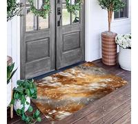 ALTCIRNMD Zerbino Modelli Schizzi Di Acquerello, Zerbino Di Benvenuto Tema Wabi-Sabi Astratto, Antiscivolo Tappeto Da Decorazioni Grigio-Brunastro Per Casa Porta D'Ingresso, 70X100Cm