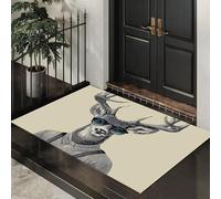ALTCIRNMD Zerbino Occhiali Da Sole Cervo,Tappeto Da Bagno Linee Retrò,Assorbente E Antiscivolo, Facile Da Pulire Lavabile In Lavatrice,Tappetino Da Camera Da Letto Interno/Esterno, 40X60Cm