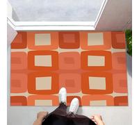 ALTCIRNMD Zerbino Terracotta Linea Rettangolo 70X100Cm Per Interni,Antiscivolo E Lavabile In Lavatrice,Tappeto Da Ingresso Stile Modernismo,Pelo Basso E Antipelo Per Porta D’Ingresso